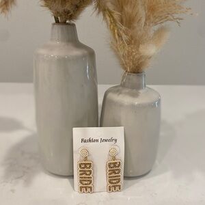 Boutique Nashville Bride Beaded Earrings Bachelorette